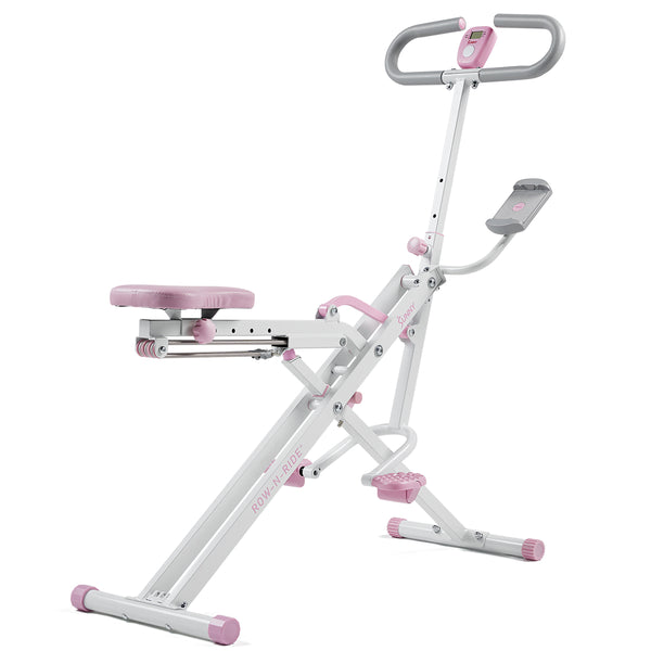 Pink Smart Upright Row-N-Ride® Squat Assist Trainer Machine for Abs and Glute Workout