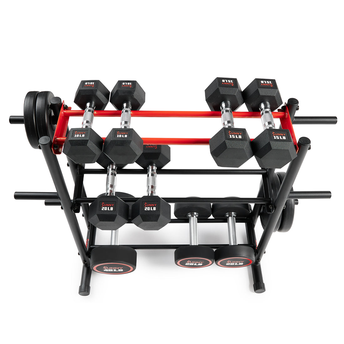 3-Tier Weights Storage Rack | Sunny Health & Fitness | Sunny Health ...