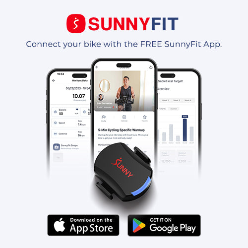 SMART FITNESS | Sync to your phone, tablet, or other mobile devices through Bluetooth or ANT+ wireless connectivity technology. Recommended to use with the SunnyFit® app for full functionality, workout experience, and optimal connectivity.