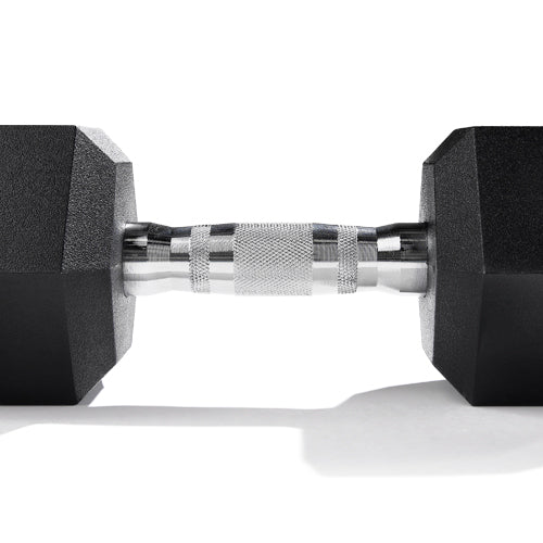CHROME FINISHED HANDLE | The corrosion-resistant chrome finished handle provides a sleek look and minimizes dumbbell wear and tear.