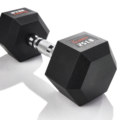 SAFETY | The hexagonal-shaped weight plates provide stability, so your weights won’t roll when set on the ground. This is ideal for safety when not in use, but also for dumbbell exercises that require you to place your body weight over the dumbbells.