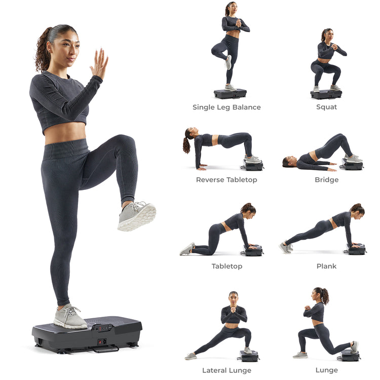 Fitboard 2D Vibration Platform With Resistance Band Sunny Health
