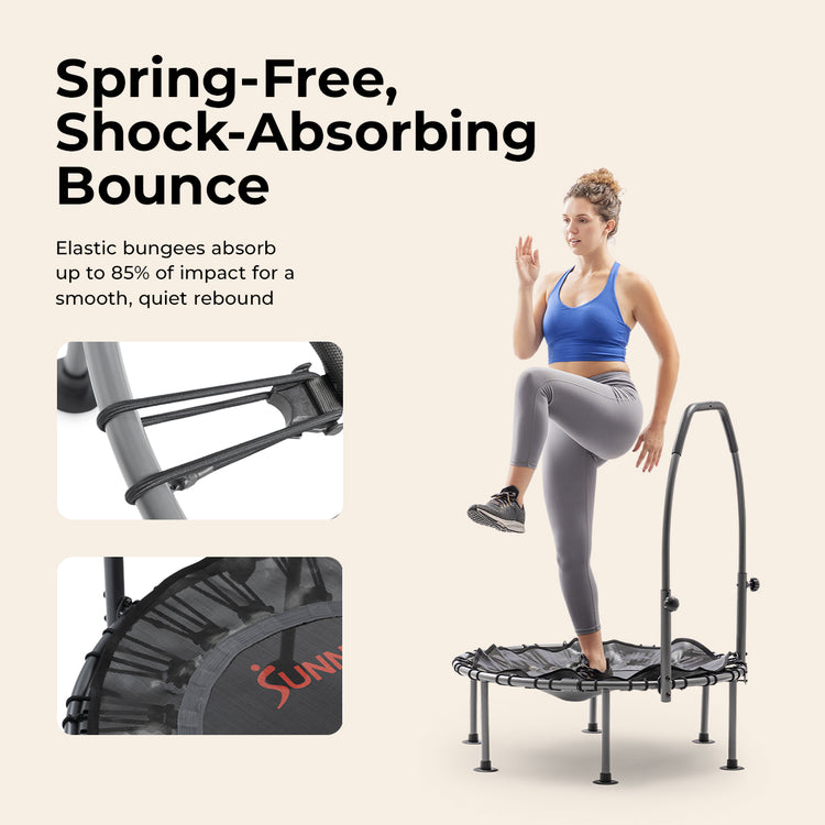 Sunny Health & Fitness Active 36" Fitness Trampoline with Adjustable Handlebar