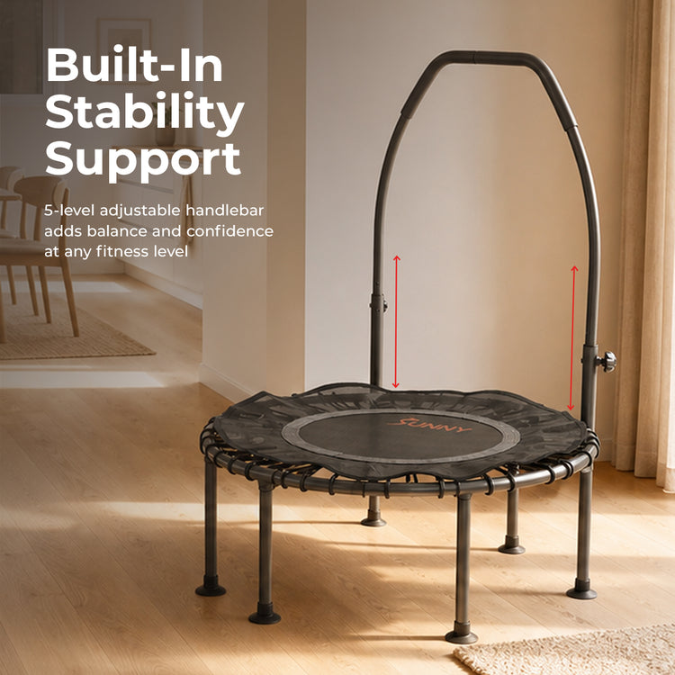 Sunny Health & Fitness Active 36" Fitness Trampoline with Adjustable Handlebar