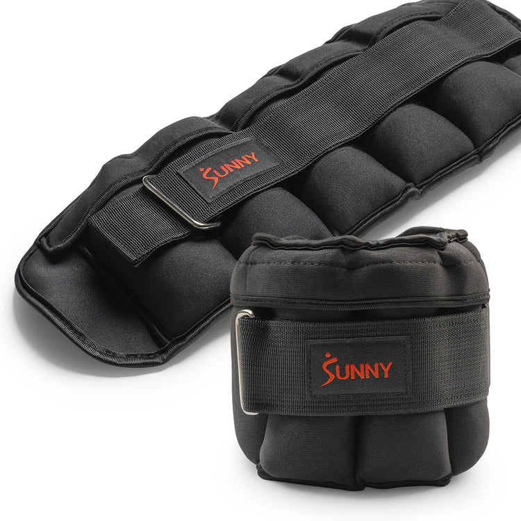 Adjustable Ankle Weight 5-Pound (Pair) - Sunny Health & Fitness