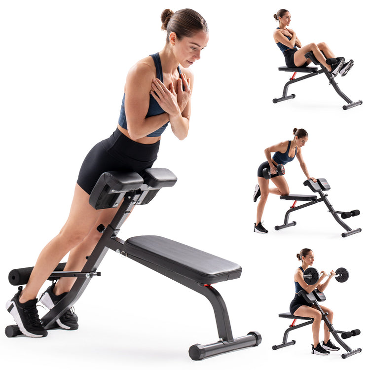 Adjustable Roman Chair & Hyperextension Bench | Sunny Health