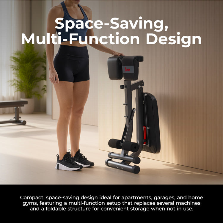 Adjustable Roman Chair & Hyperextension Bench | Sunny Health & Fitness