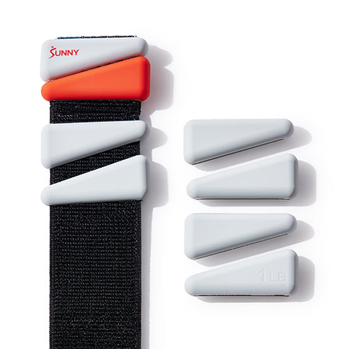 Personalized Intensity | Fine-tune each band with removable 0.125 LB weights, starting light and building your challenge over time.
