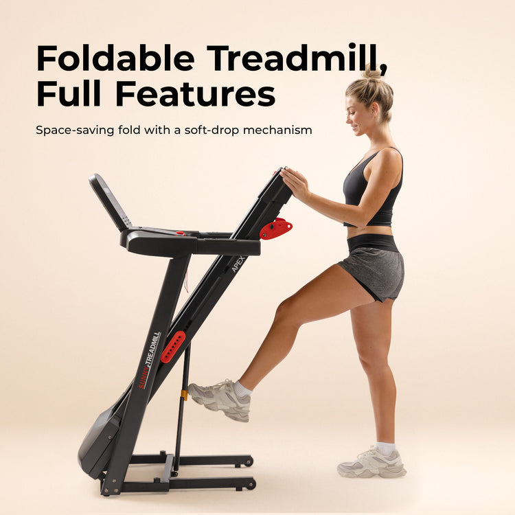 APEX 300 SMART Motorized Treadmill with Bluetooth | Sunny Health & Fitness