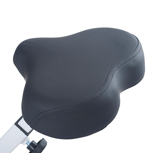 WIDE CUSHIONED SEAT | Extra padding helps relieve pressure in the tail bone due to sitting, helping prevent circulation from being cut off.