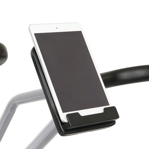 DEVICE HOLDER | Prop up your Tablet or Smart phone on the device holder to watch movies, workout videos or play your favorite music while you ride.