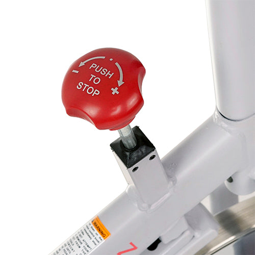 EMERGENCY STOP BRAKE | The cycle bike trainer resistance system gives you the experience of a realistic, real-road feeling while the built in push down emergency brake will bring the bike to an immediate stop.