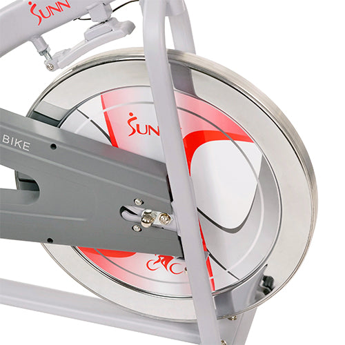 22 LB FLYWHEEL | Sunny Health and Fitness' flywheel is second to none when it comes to feeling like you are really riding outdoors! No more jerky, out of control movements, regardless of speed or resistance level!