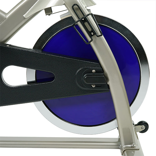 Heavy Duty Flywheel | The 40 lb chrome flywheel delivers stability and riding momentum.