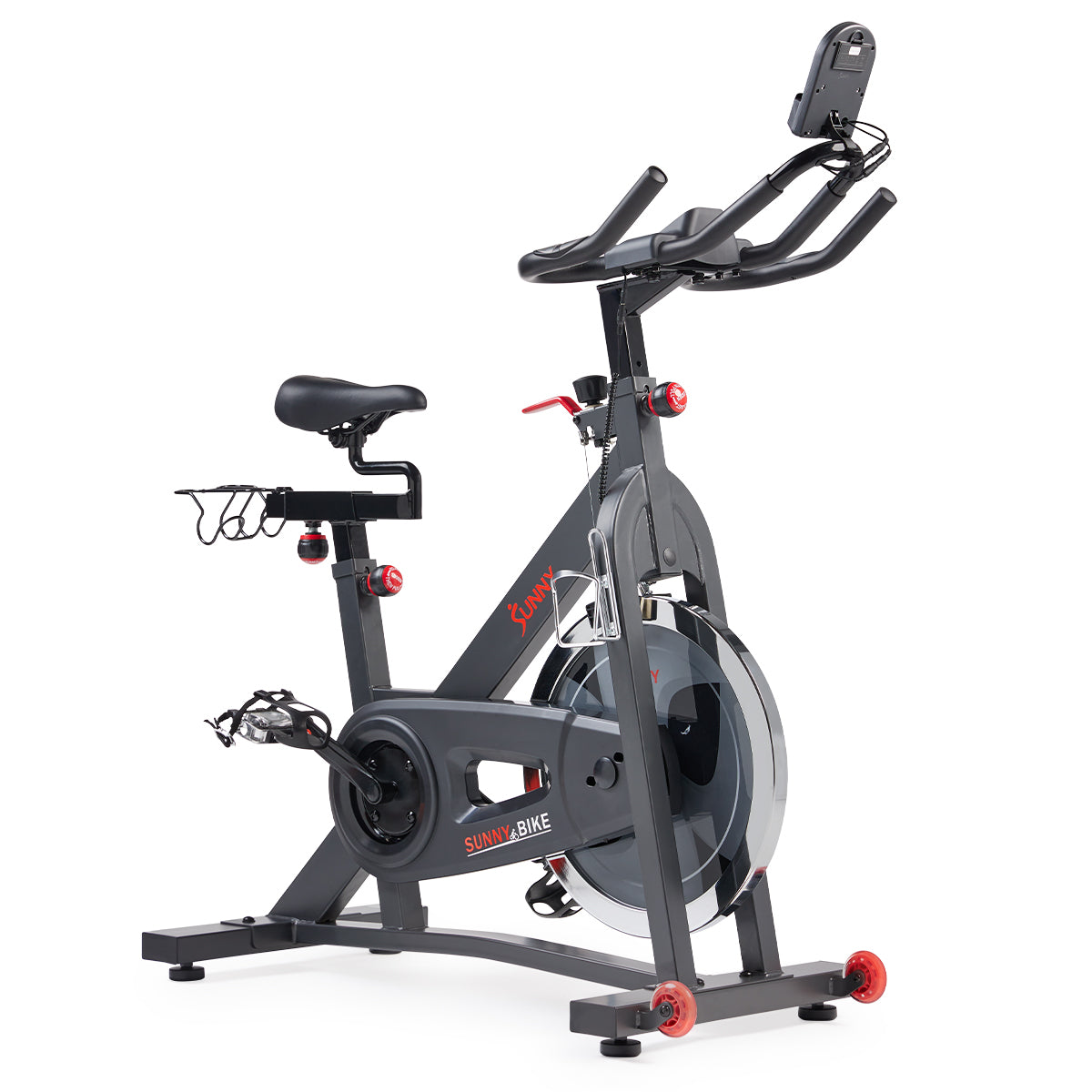Basic Exercise Bike Smart Pro Belt Drive Indoor Cycling Exercise Bike | Sunny Health ...