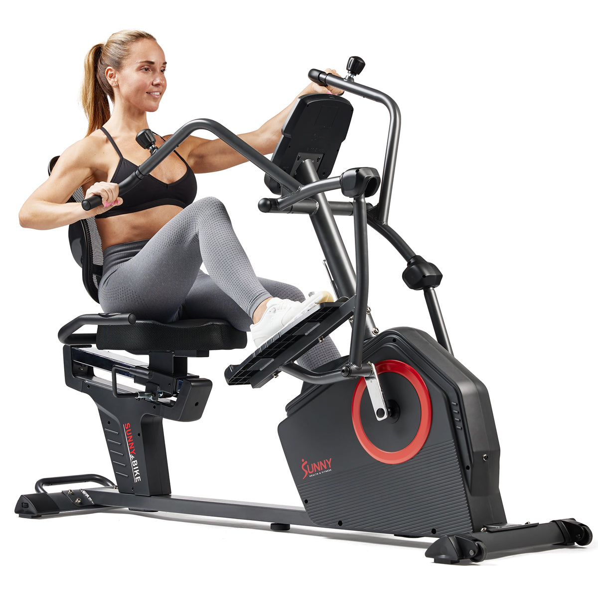 Premium Smart Programmable Electro-Magnetic Resistance Recumbent Elliptical Cross Trainer