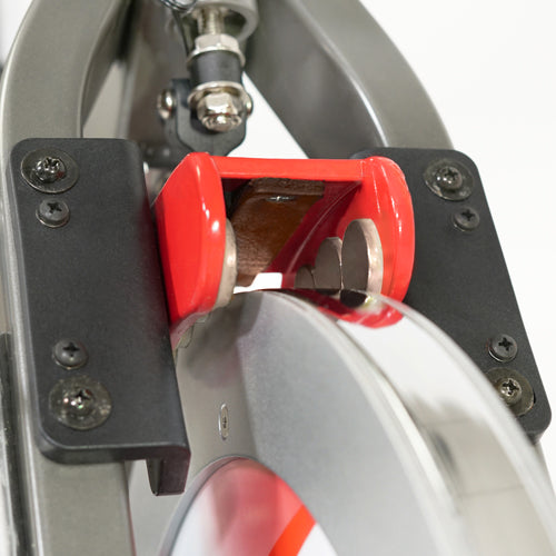 MAGNETIC RESISTANCE | The closer the magnet is to the flywheel, the greater the pedal resistance will be. Bikes with magnetic resistance never come in contact with the flywheel, resulting in a silent, stable and virtually low maintenance experience.