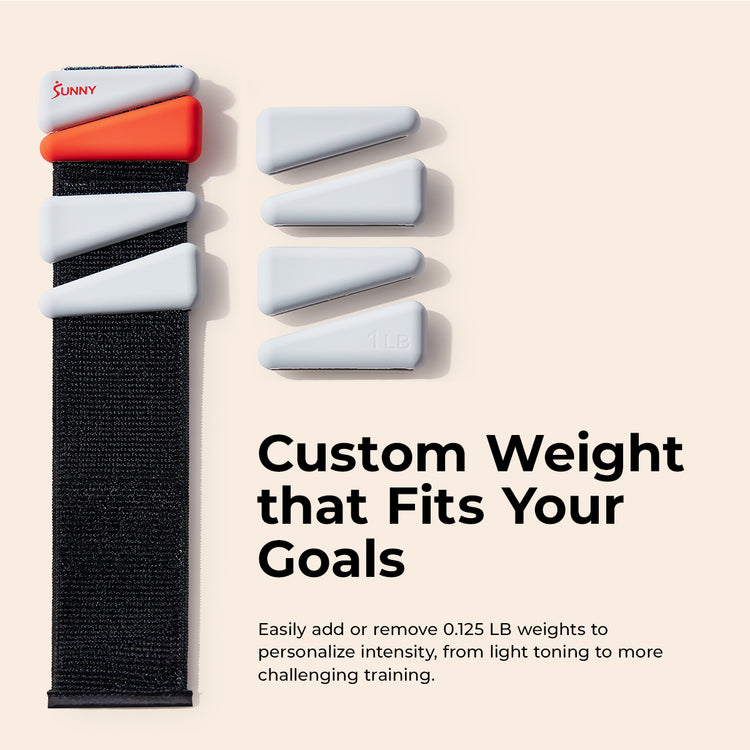 Adjustable Wrist Weights 1 LB (Pair) - Sunny Health & Fitness