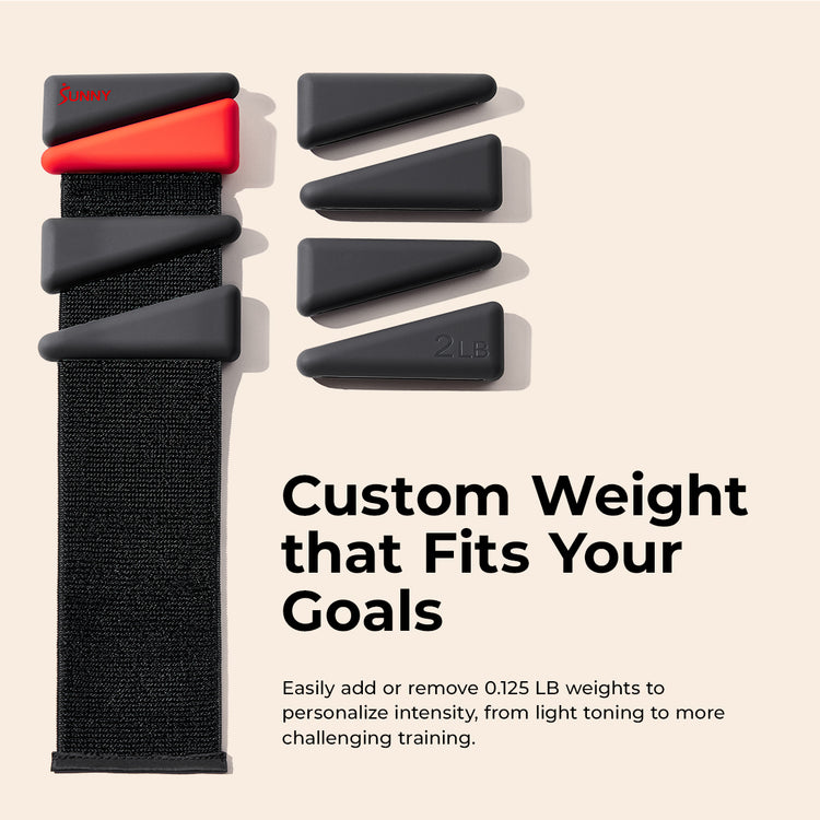 Adjustable Wrist Weights 2 LB (Pair) - Sunny Health & Fitness
