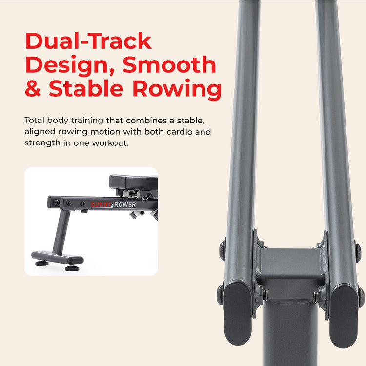 Dual Rail Magnetic Rowing Machine | Sunny Health & Fitness