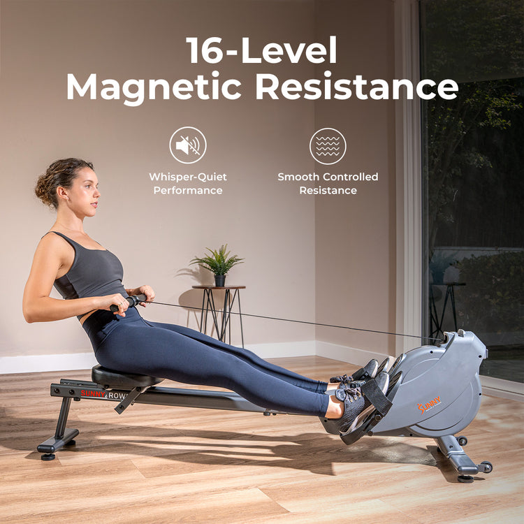 Dual Rail Magnetic Rowing Machine | Sunny Health & Fitness