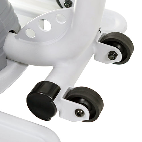 TRANSPORTATION WHEELS | Tilt and roll for use or away for easy storage with convenient transport wheels.