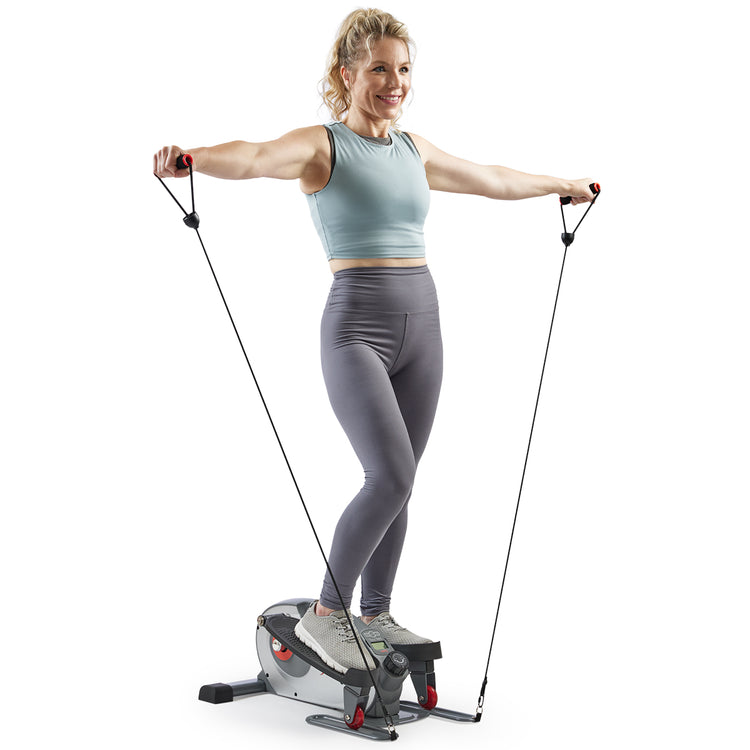 Smart Heavy-Duty Mini Elliptical with Resistance Bands