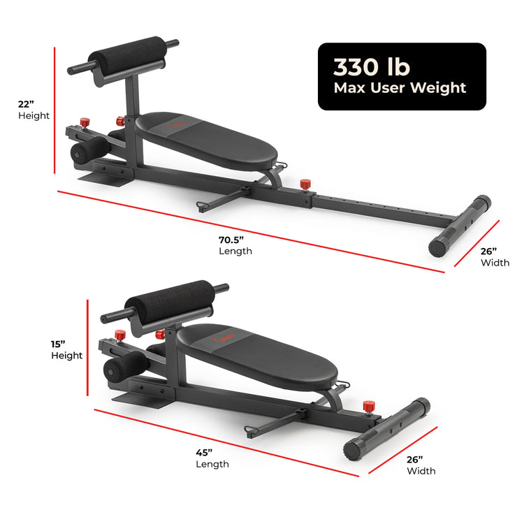 Multifunction Core & Glute Trainer | Sunny Health & Fitness