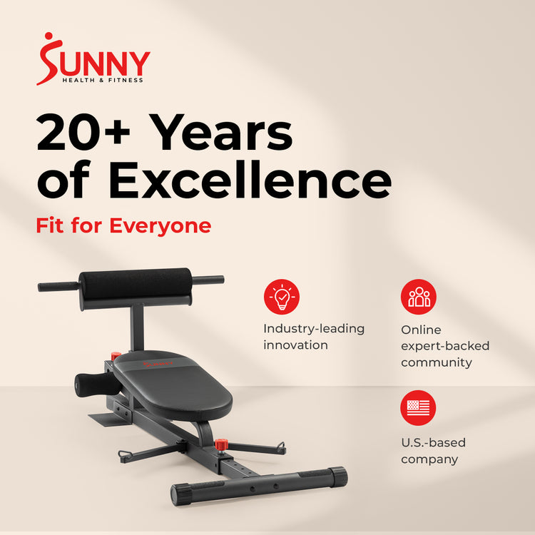 Multifunction Core & Glute Trainer | Sunny Health & Fitness