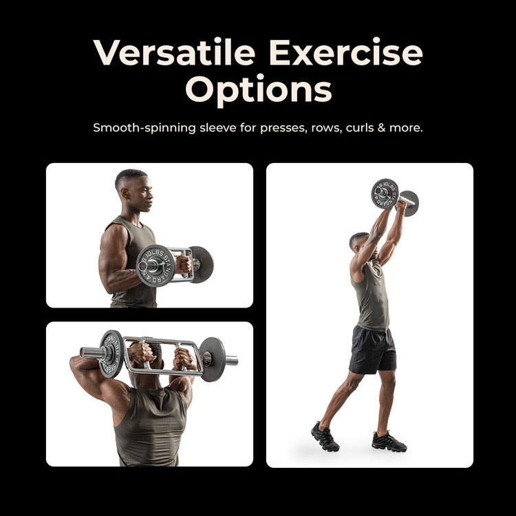 34" Olympic Tricep Bar w/ Spin-Lock Collars