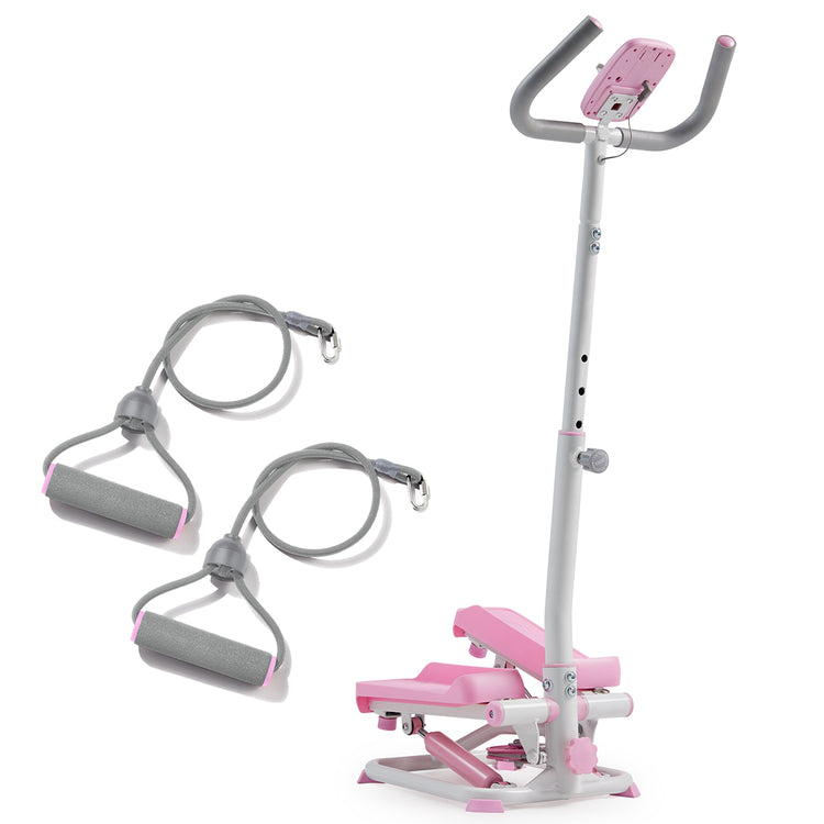 Smart Advanced Stair Exercise Stepper with Handlebar and Resistance Bands