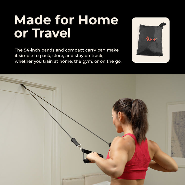 Resistance Tube Set - 10-50 lbs | Sunny Health & Fitness