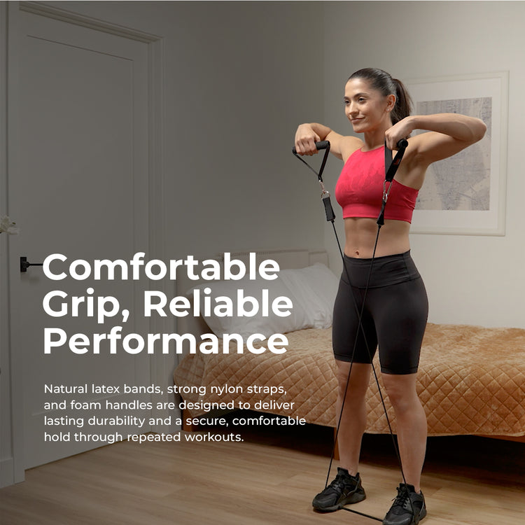 Resistance Tube Set - 10-50 lbs | Sunny Health & Fitness