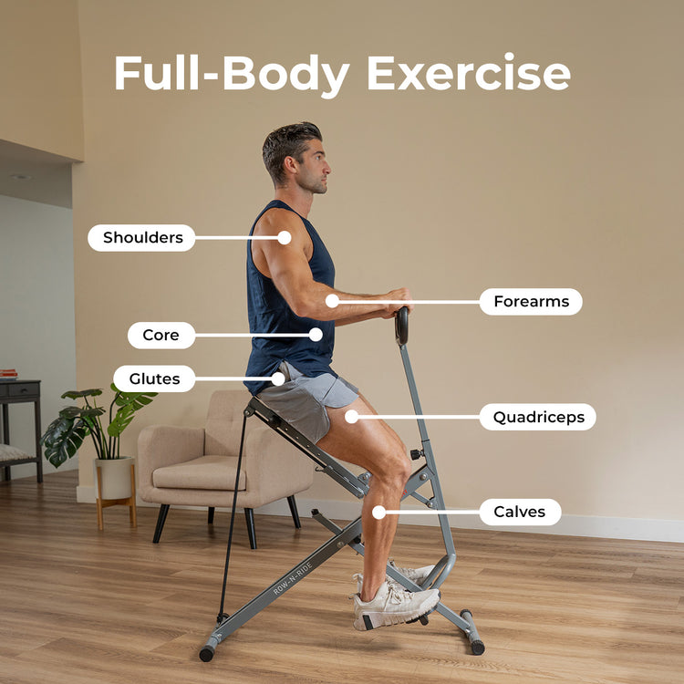 Upright Row-N-Ride® Squat Assist Trainer Machine for Abs and Glute Workout