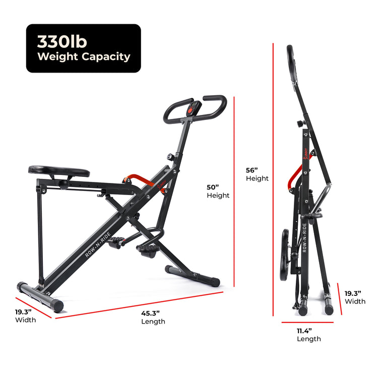 Row-N-Ride® Smart Squat Assist Trainer Machine | Sunny Health & Fitness