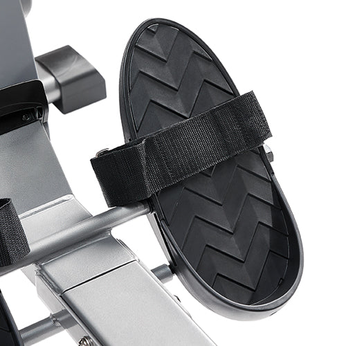 NON-SLIP PEDALS | Get a grip and maintain your stability with the extra-large foot pedals with adjustable straps.