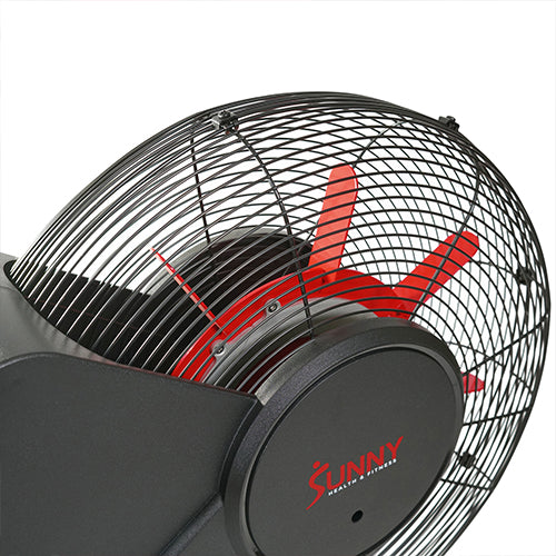 FAN WHEEL | Rigid metallic fan blades reduce flex and bend when rowing compared with the more commonly used plastic fan blades of other air rowers. This improves the integrity and consistency of the air resistance with every stroke.