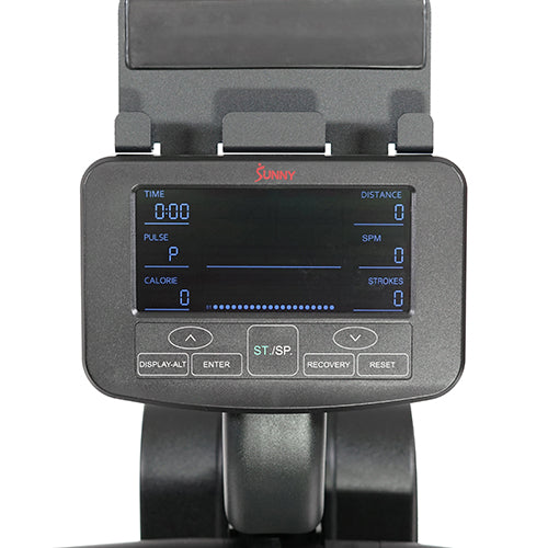 PERFORMANCE MONITOR W/ SWIVEL FEATURE | Stay on top of your goals with advanced digital monitor. Plug into a standard 120v/60hz outlet to power the display and track your: time, distance, time/500m, pulse, calories, SPM, strokes, and total strokes.