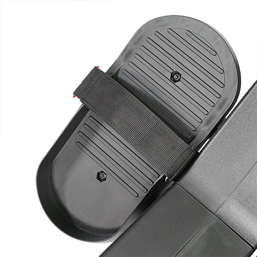 NON-SLIP PEDAL W/ ADJUSTABLE STRAP | Non-slip foot pedals will accommodate all sizes, foot straps keep your feet saddled in so you can focus on the workout.