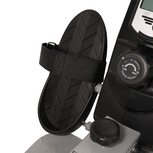 NON-SLIP PEDAL W/ ADJUSTABLE STRAP | Textured non-slip foot pedals accommodate all sizes, while remaining grip ensures safe footing during workouts.