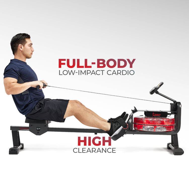 LOW-IMPACT CARDIO | Protect your joints while still challenging yourself. Our Hydro Water Rowing Machine allows you to improve cardiovascular health and build strength but is also gentle on your joints.