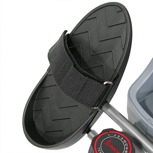 ADJUSTABLE FOOT STRAPS | Maintaining balance and safety are no longer an issue with the non-slip foot pads. Oversized, non-slip foot plates will accommodate all sizes, while remaining grip to ensure safe footing during the most demanding workouts. 