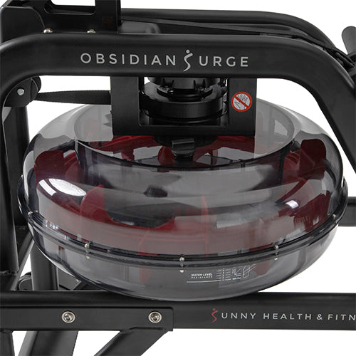 Sunny Health & Fitness Smart Obsidian Surge 500m Water Rowing Machine -  Black : Target