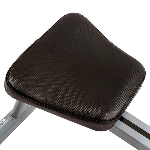 WIDE CUSHIONED SEAT | The cushioned seat gives users a comfortable rowing experience. Don't let discomfort stand in the way of reaching your wellness goals! Workout longer and get stronger.