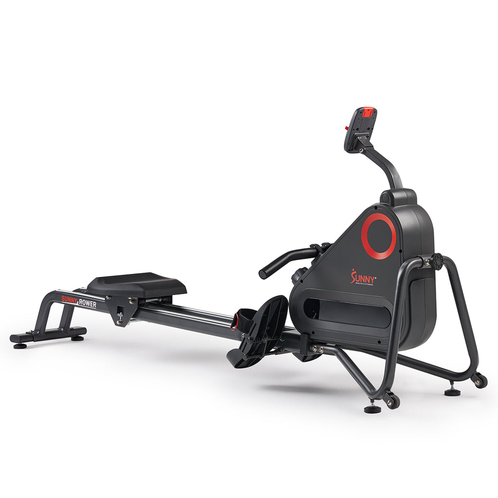 Premium Smart Ultra Quiet Dual Slide Rail Magnetic Rowing Machine - Sunny Health & Fitness