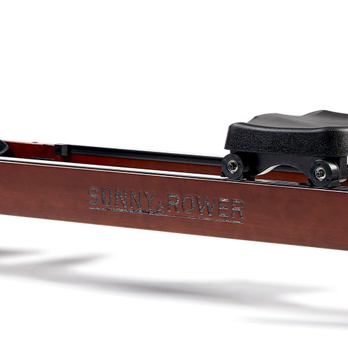 Vertical Hydro Wooden Water Rowing Machine | Sunny Health & Fitness