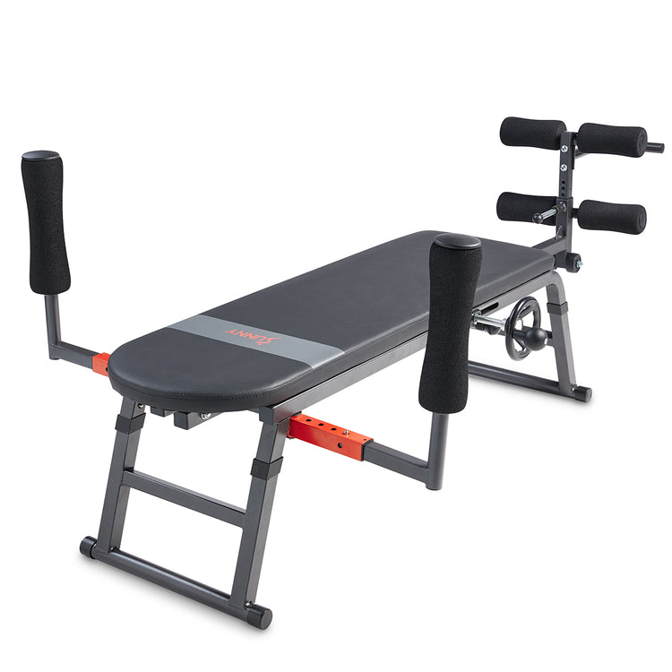 Adjustable Arm Supports | The bench offers multiple arm support settings to target a diverse array of muscle groups and enhance exercise intensity.