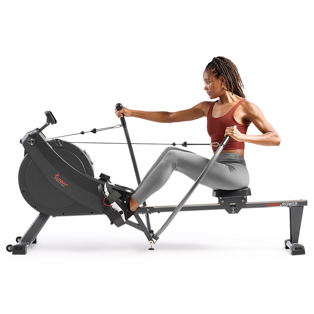Maxcare Rowing Machine Premium Smart Full Motion Magnetic Rowing Machine | Sunny Health ...