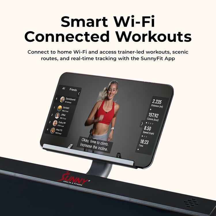 Premium Ultimate Incline Decline Treadmill - Sunny Health & Fitness