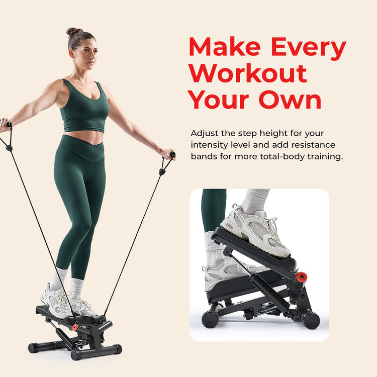 Smart Twist Stepper with Resistance Bands